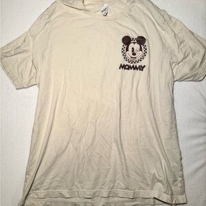 Cream Mickey Mouse Kids T-Shirt